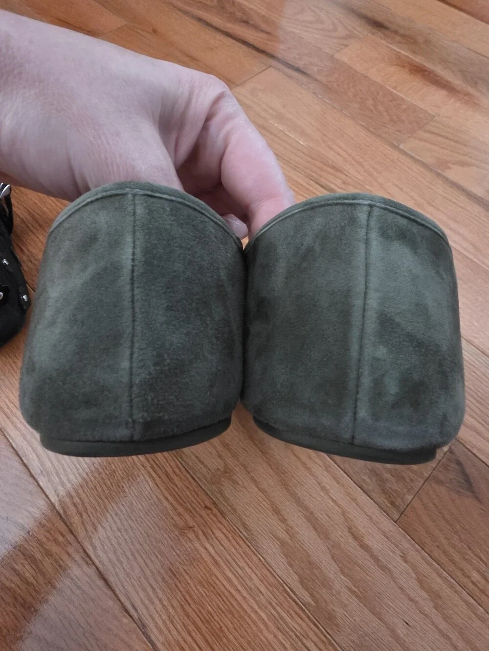 Coach Houston Ballet Flat, Olive Suede, 10